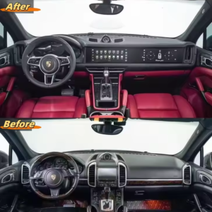 RHD LHD Carplay For Porsche Cayenne 2010-2017 Dual Screen Intelligent System Android 13 Multimedia Player Stereo Car GPS Navigation