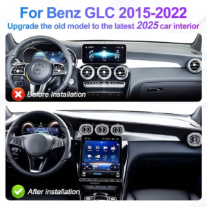 2025 Upgrade 12.1"Vertical Screen Android Auto Car Radio For Mercedes-Benz C GLC W205 NTG5.0/5.5/6.0 2015-2022 Carplay GPS Navi